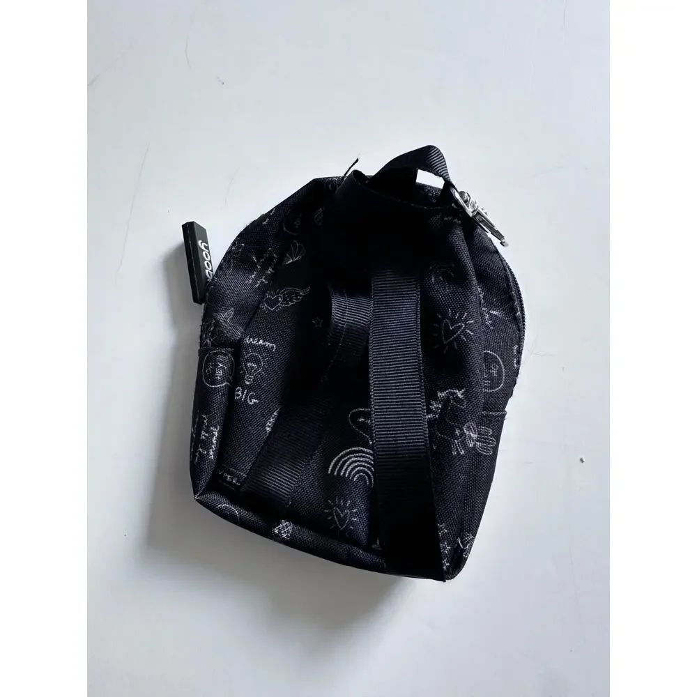Yoobi Mini Coin Purse Black & White Doodle